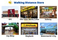 uma colagem de fotos de diferentes lojas em Sinar Rasa Homestay at I-Soho, I-City em Shah Alam