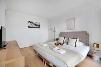 Posteľ alebo postele v izbe v ubytovaní Elegant apartment - 2BR-6P - Tour Eiffel