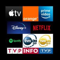 Televízia a/alebo spoločenská miestnosť v ubytovaní PALACE 4 WiFi 65'TV Netflix HBOGO Disney AppleTV