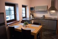 Kuchyň nebo kuchyňský kout v ubytování Apartmány Cestář Boží Dar