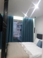 Posteľ alebo postele v izbe v ubytovaní Apartament Przystań z tarasem