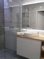 Kúpeľňa v ubytovaní Apartament Przystań z tarasem