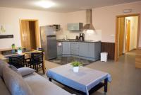 Kuchyň nebo kuchyňský kout v ubytování Apartmány Cestář Boží Dar