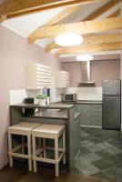 Kuchyň nebo kuchyňský kout v ubytování Apartmány Cestář Boží Dar