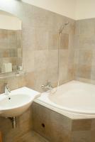 Koupelna v ubytování Apartmány Cestář Boží Dar