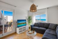 Televízia a/alebo spoločenská miestnosť v ubytovaní Casa Rosado - Duplex Penthouse