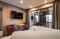 Posteľ alebo postele v izbe v ubytovaní Hotel Gasthof Brücke