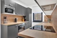 Kuchyň nebo kuchyňský kout v ubytování Apartmány Vista Klínovec