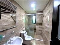 a bathroom with a toilet and a sink and a mirror at Dreamily Fish B&amp;B in Magong