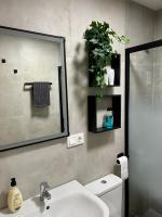 Kúpeľňa v ubytovaní Coqueto apartamento céntrico con piscina