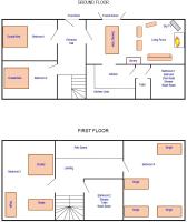 Plan piętra w obiekcie Chavasse House, Chavasse Farm, Somme