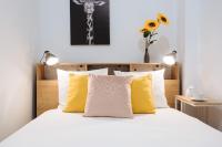 Posteľ alebo postele v izbe v ubytovaní Hostly RBH0 Modern apartment