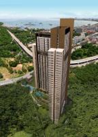 Nespecifikovaný výhled na destinaci Pattaya South nebo výhled na město při pohledu z apartmánu