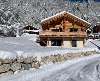 Chalet Anzac Chalet 5 Etoiles en Rondins Tout Neuf Unique dans les Aravis tokom zime