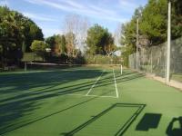 a tennis court with a net on top of it at Appartement Six-Fours-les-Plages, 2 pièces, 5 personnes - FR-1-316-118 in Six-Fours-les-Plages