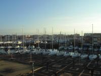 a group of boats parked in a marina at Vue Mer 180° Parking+Lave-Linge+Proche Plages+Piscine in Cap d&#39;Agde