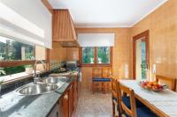 a kitchen with a sink and a counter at Chalet Son Gomila in the North of Mallorca in Cielo de Bonaire 
