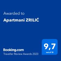 Plán poschodí v ubytovaní Apartmani ZRILIĆ