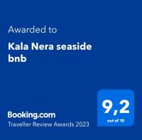 Certifikát, ocenenie alebo iný dokument vystavený v ubytovaní Kala Nera seaside bnb