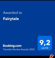 Certifikát, ocenenie alebo iný dokument vystavený v ubytovaní Fairytale