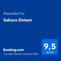 Certifikát, ocenenie alebo iný dokument vystavený v ubytovaní Sakura Dntwn