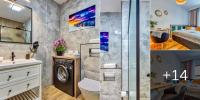 Kúpeľňa v ubytovaní Apartament D19 z Basenem, Sauną, Jacuzzi Green Park Resort - 5D Apartments