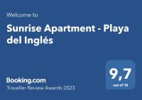 Certifikát, hodnocení, plakát nebo jiný dokument vystavený v ubytování Sunrise Apartment - Playa del Inglés
