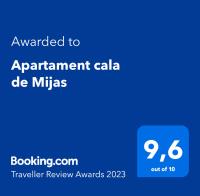 Certifikát, ocenenie alebo iný dokument vystavený v ubytovaní Precioso apartamento La cala de Mijas