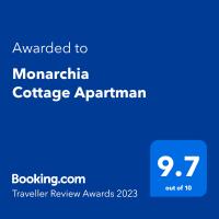 Certifikát, hodnocení, plakát nebo jiný dokument vystavený v ubytování Monarchia Cottage Apartman