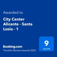Certifikát, hodnocení, plakát nebo jiný dokument vystavený v ubytování City Center Alicante - Santa Lusia - 1