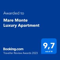 Mare Monte Luxury Apartment tanúsítványa, márkajelzése vagy díja