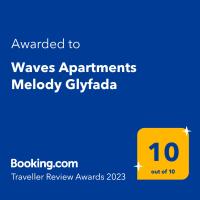 Waves Apartments Melody Glyfada tanúsítványa, márkajelzése vagy díja