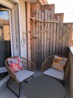 Balkón alebo terasa v ubytovaní Appartement Sainte-Maxime