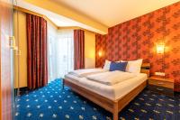 Łóżko lub łóżka w pokoju w obiekcie Hotel Tia Monte Nauders