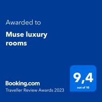 Certifikát, ocenenie alebo iný dokument vystavený v ubytovaní Muse luxury rooms