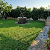 A garden outside Silver Cape Raches on the sea