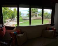 A seating area at Silver Cape Raches on the sea
