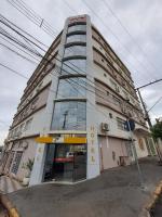 a tall building with the word hotel in front of it at Hotel Panorama, Cuiabá in Cuiabá