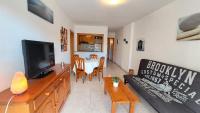 A television and/or entertainment centre at Apartamentos Navarra 07 Salou