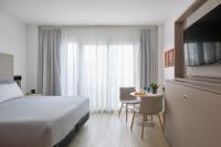 Posteľ alebo postele v izbe v ubytovaní INNSiDE by Meliá Barcelona Apolo