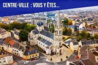 Výhľad na mesto Châteauroux alebo výhľad na mesto priamo z apartmánu