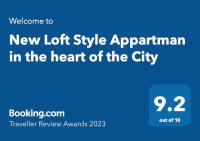 New Loft Style Appartman in the heart of the City tanúsítványa, márkajelzése vagy díja