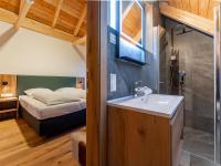 Posteľ alebo postele v izbe v ubytovaní Mountain Chalet Krek Wak Wou