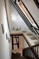 an attic view of a kitchen with a counter at Bretzel &amp; Raisin - Hypercentre de Colmar in Colmar