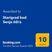 Certifikát, ocenenie alebo iný dokument vystavený v ubytovaní Starigrad kod Senja 60/a