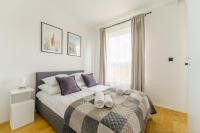 Posteľ alebo postele v izbe v ubytovaní Apartament SEAGRASS SurfingBird Dźwirzyno