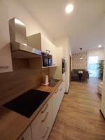 A kitchen or kitchenette at Laudach INN
