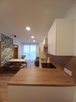 A kitchen or kitchenette at Laudach INN