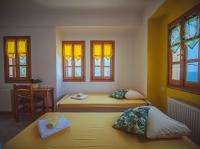 Posteľ alebo postele v izbe v ubytovaní Lemon House for big family in Damouchari - Delicious Houses