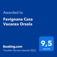 Certifikát, hodnocení, plakát nebo jiný dokument vystavený v ubytování Favignana Casa Vacanza Orsola